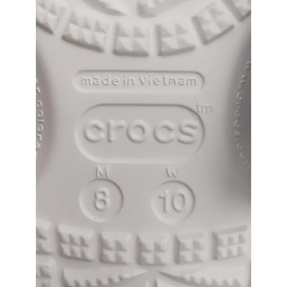 Clemson Crocs Classic Clogs for Men 8 and Women 10 NEW Tigers SC Orange White
